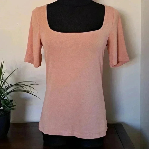 ❤️ Vici Square Neck Short Sleeved Top - Picture 1 of 11